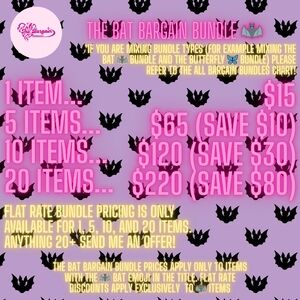 🦇The Bat Bargain Bundle Chart 🦇